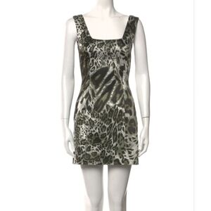 Jay Godfrey Women's Sleeveless Animal Print Mini Dress